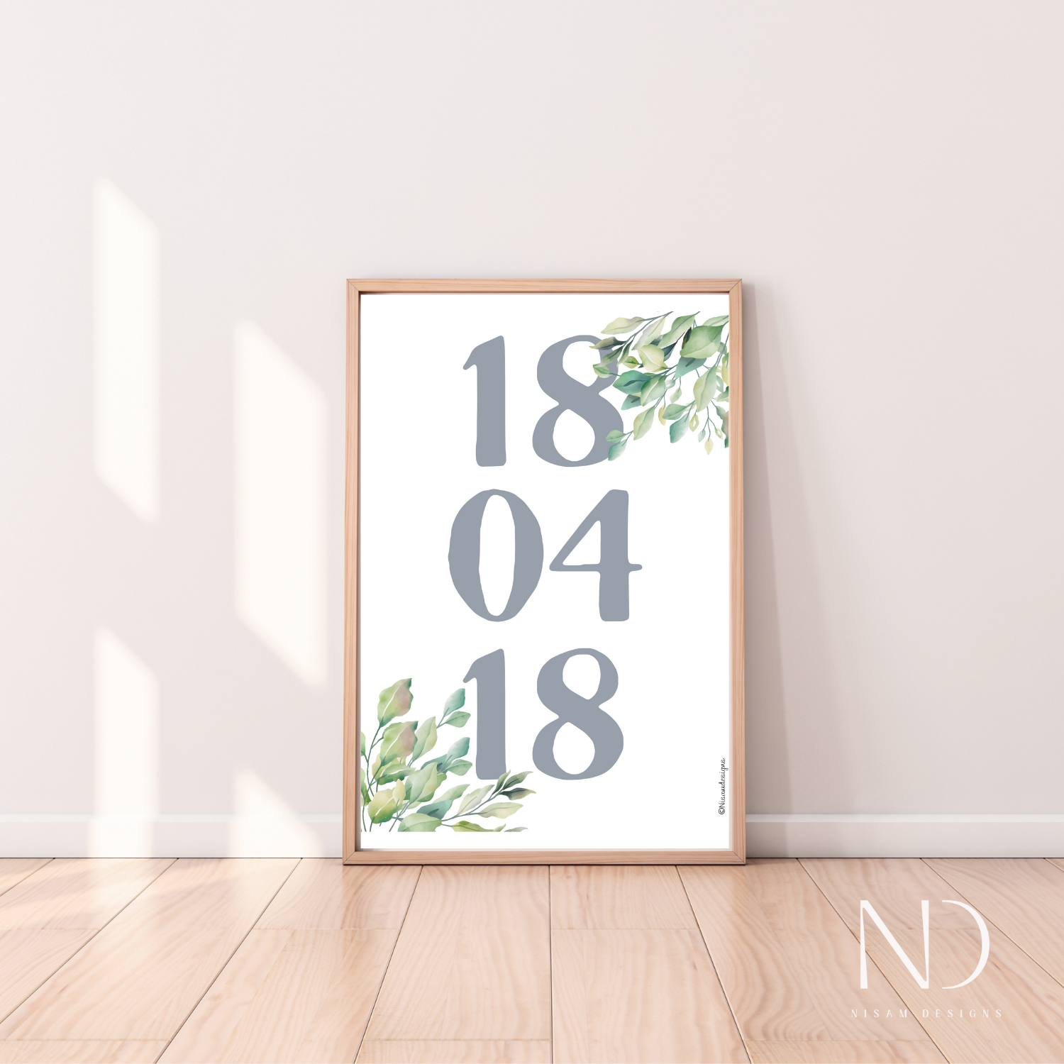 Affiche personnalisée Date