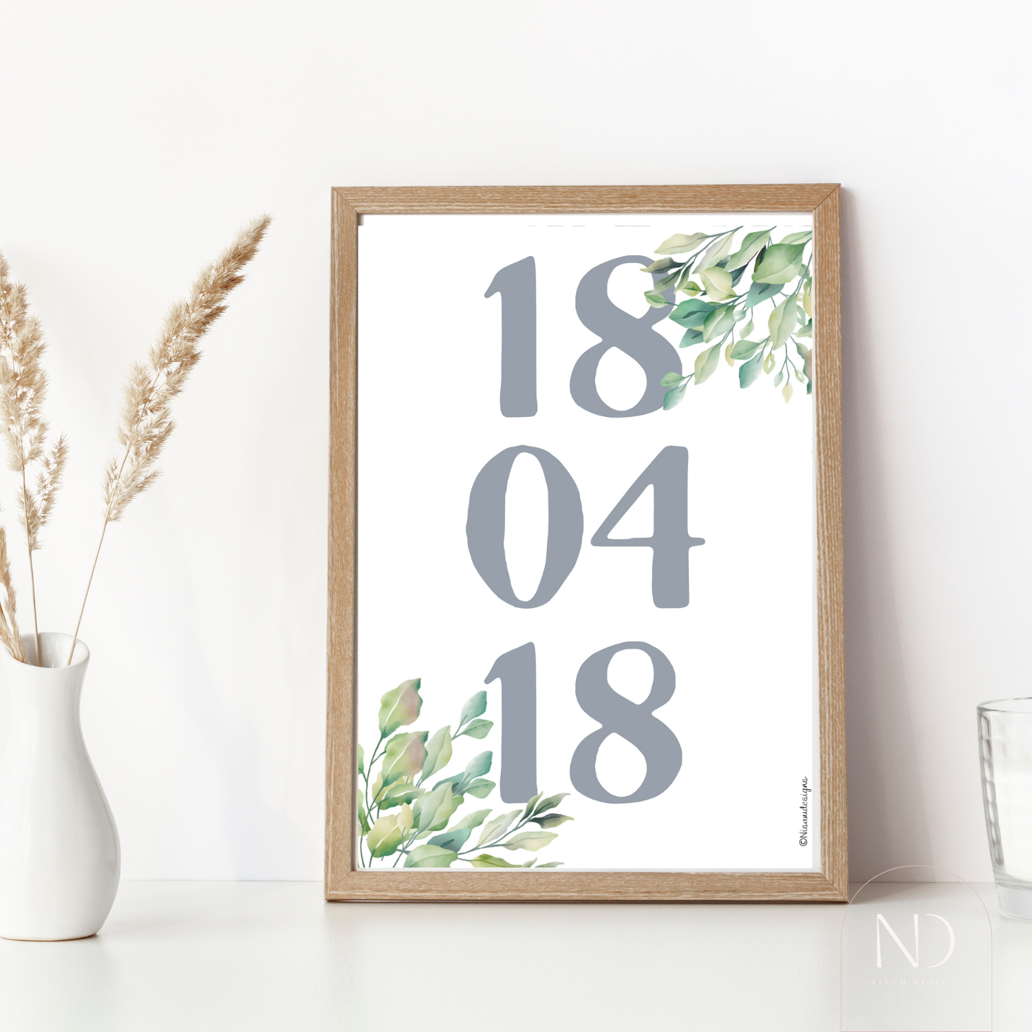 Affiche personnalisée Date – Image 2