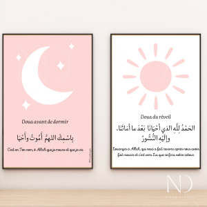 Lot d'affiches invocations - rose