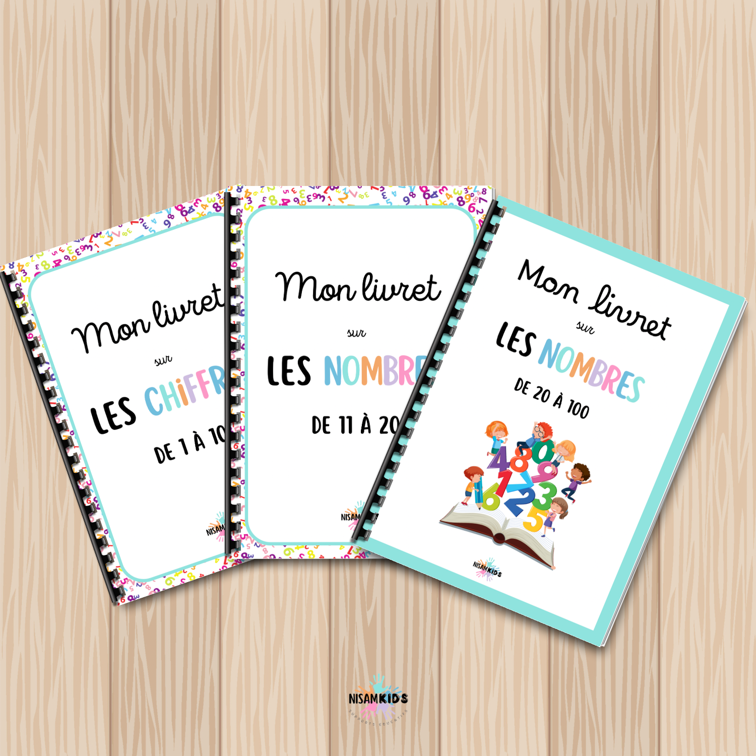 Pack de 3 livrets sur les chiffres
