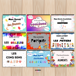 Lot de 9 livrets d'activités